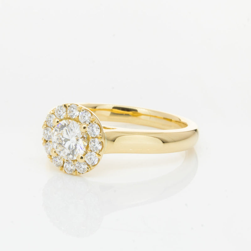 18ct Yellow Gold .50ct Diamond Eclipse Ring-Ring-Walker & Hall