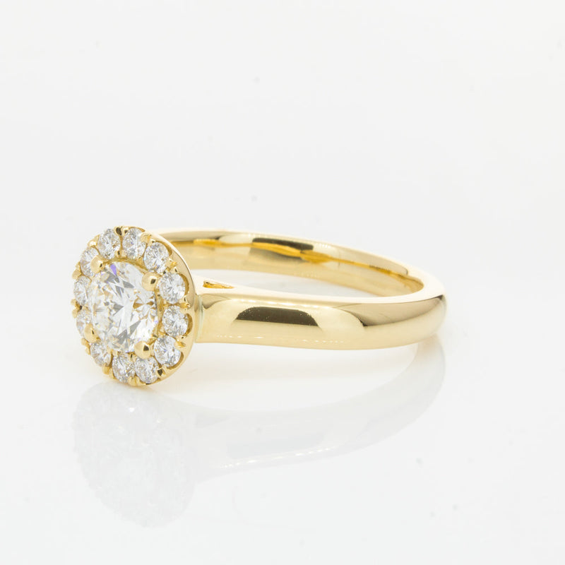 18ct Yellow Gold .50ct Diamond Eclipse Ring-Ring-Walker & Hall