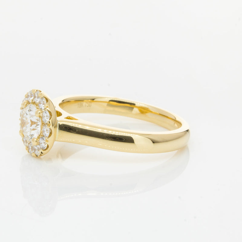 18ct Yellow Gold .50ct Diamond Eclipse Ring-Ring-Walker & Hall