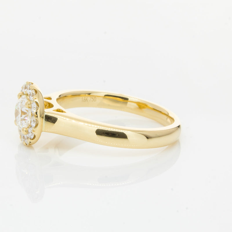 18ct Yellow Gold .50ct Diamond Eclipse Ring-Ring-Walker & Hall
