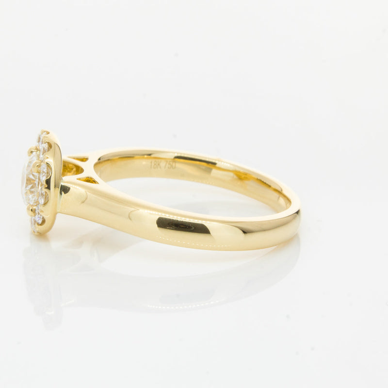 18ct Yellow Gold .50ct Diamond Eclipse Ring-Ring-Walker & Hall