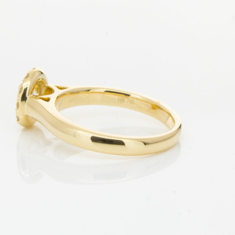 18ct Yellow Gold .50ct Diamond Eclipse Ring-Ring-Walker & Hall