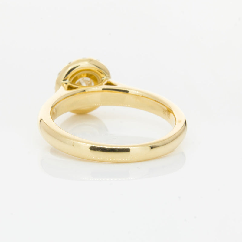 18ct Yellow Gold .50ct Diamond Eclipse Ring-Ring-Walker & Hall