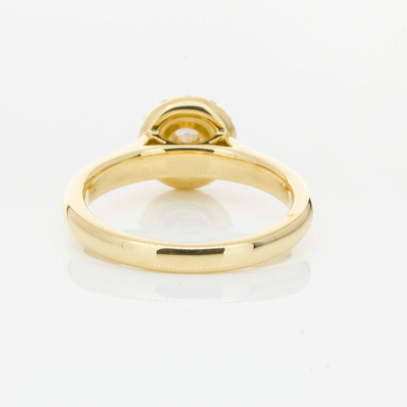 18ct Yellow Gold .50ct Diamond Eclipse Ring-Ring-Walker & Hall