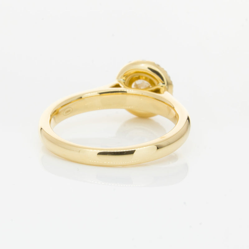 18ct Yellow Gold .50ct Diamond Eclipse Ring-Ring-Walker & Hall