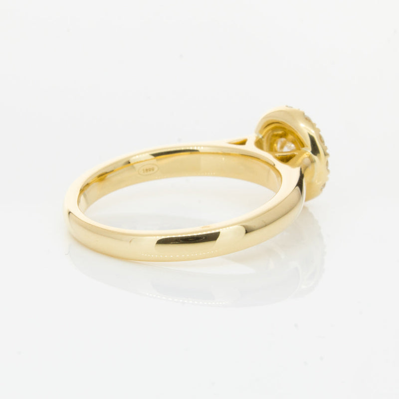 18ct Yellow Gold .50ct Diamond Eclipse Ring-Ring-Walker & Hall