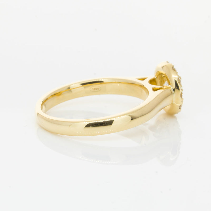 18ct Yellow Gold .50ct Diamond Eclipse Ring-Ring-Walker & Hall