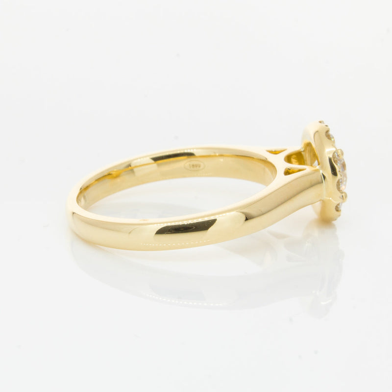 18ct Yellow Gold .50ct Diamond Eclipse Ring-Ring-Walker & Hall