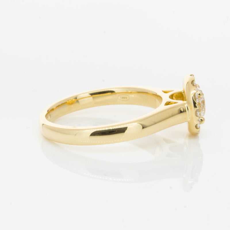 18ct Yellow Gold .50ct Diamond Eclipse Ring-Ring-Walker & Hall