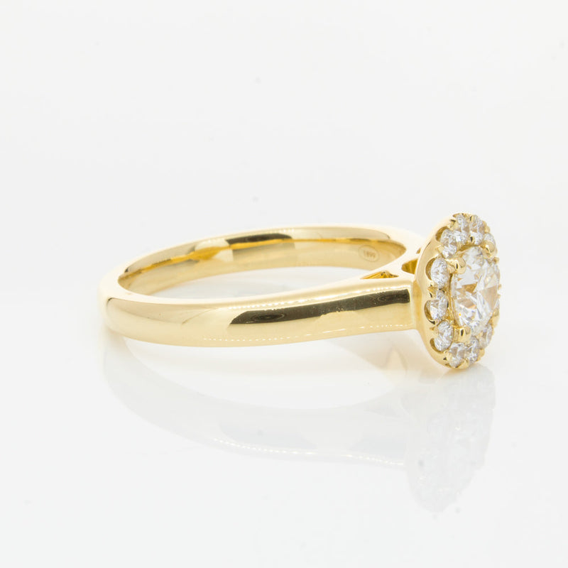 18ct Yellow Gold .50ct Diamond Eclipse Ring-Ring-Walker & Hall