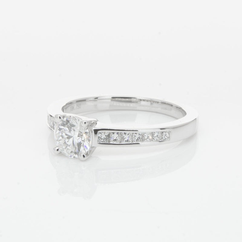 18ct White Gold .70ct Diamond Riviera Ring-Ring-Walker & Hall