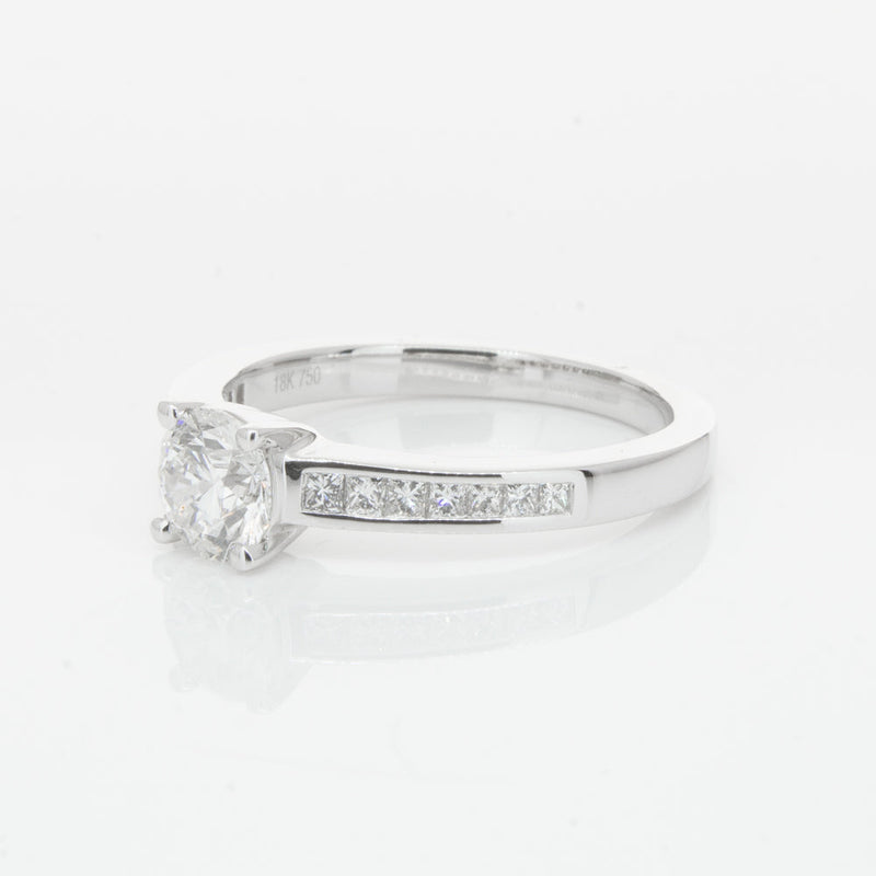 18ct White Gold .70ct Diamond Riviera Ring-Ring-Walker & Hall