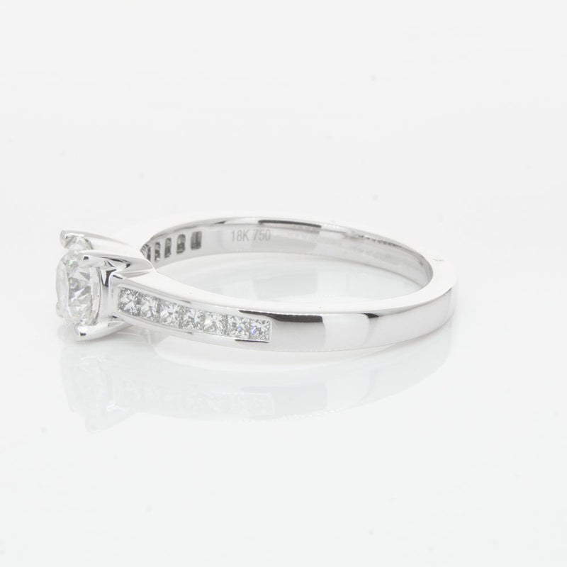 18ct White Gold .70ct Diamond Riviera Ring-Ring-Walker & Hall