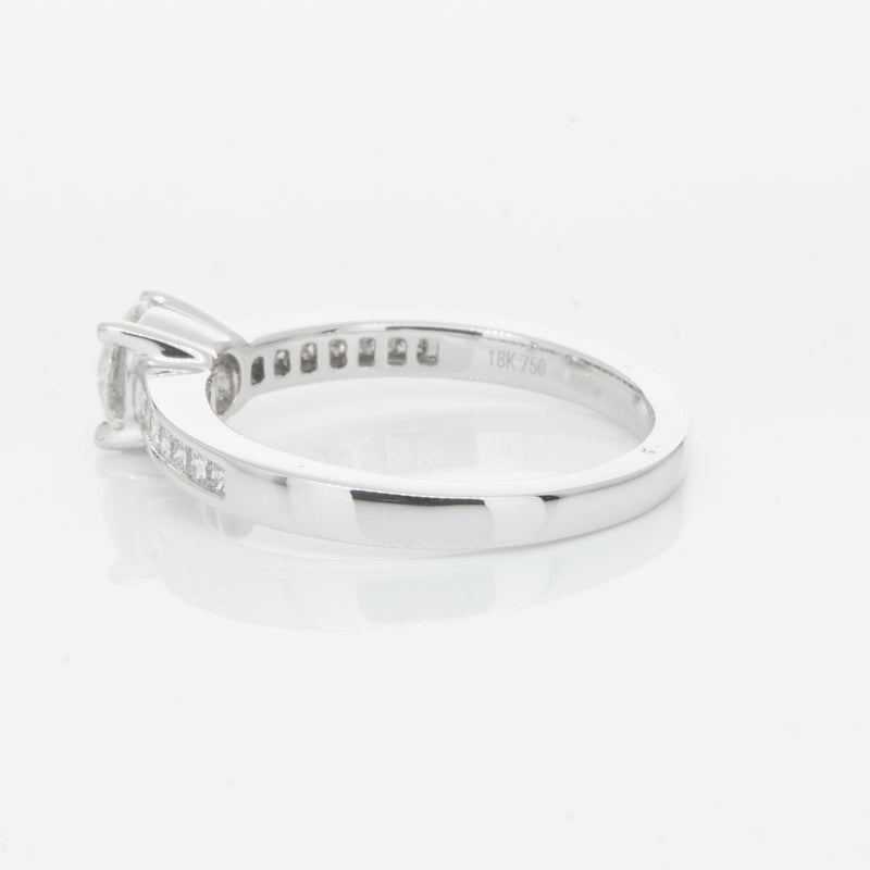 18ct White Gold .70ct Diamond Riviera Ring-Ring-Walker & Hall