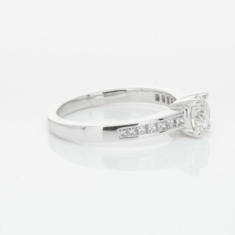 18ct White Gold .70ct Diamond Riviera Ring-Ring-Walker & Hall