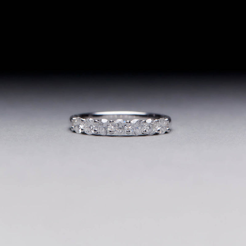 18ct White Gold Diamond 1.00ct Panorama Ring-Ring-Walker & Hall