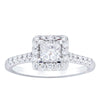 18ct White Gold .70ct Princess Cut Diamond Manhattan Ring-Ring-Walker & Hall