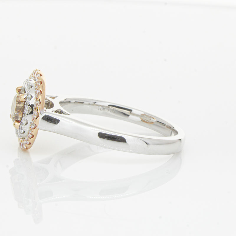 18ct White Gold .61ct Mocha Diamond Karnak Ring-Ring-Walker & Hall