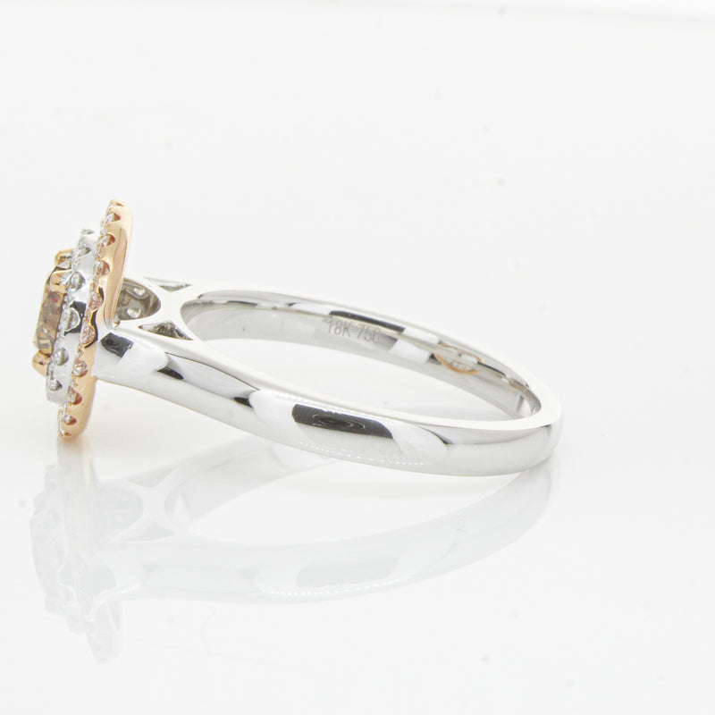 18ct White Gold .61ct Mocha Diamond Karnak Ring-Ring-Walker & Hall