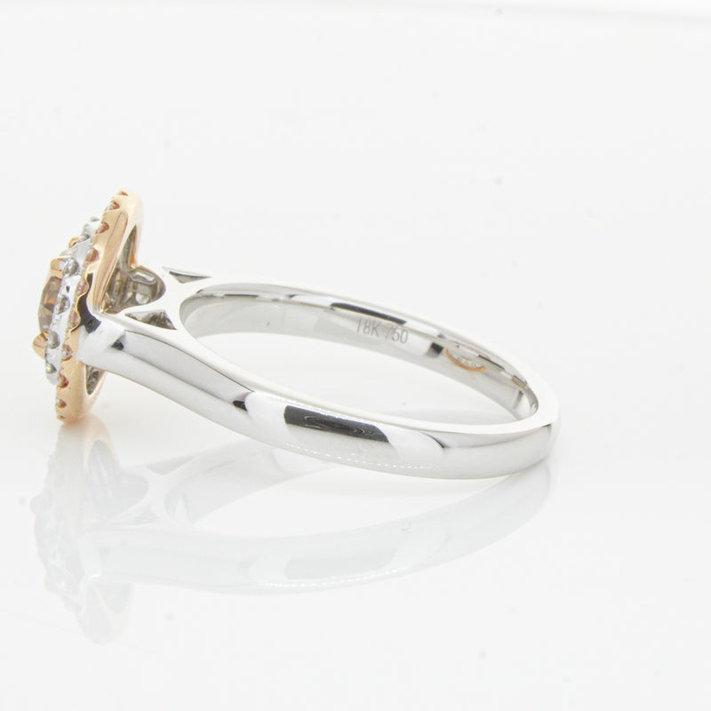 18ct White Gold .61ct Mocha Diamond Karnak Ring-Ring-Walker & Hall