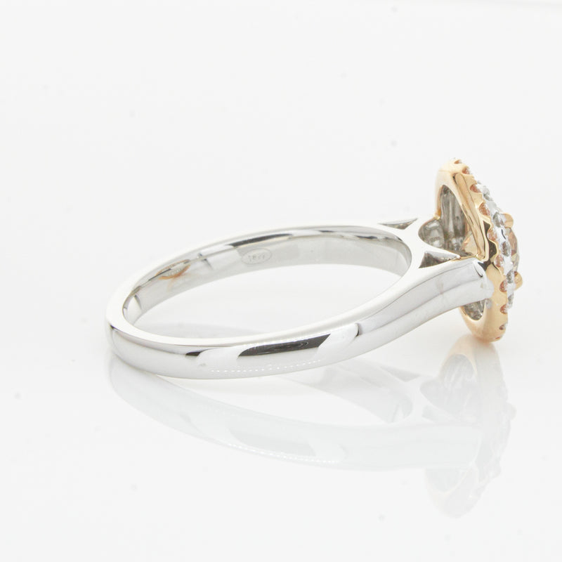 18ct White Gold .61ct Mocha Diamond Karnak Ring-Ring-Walker & Hall