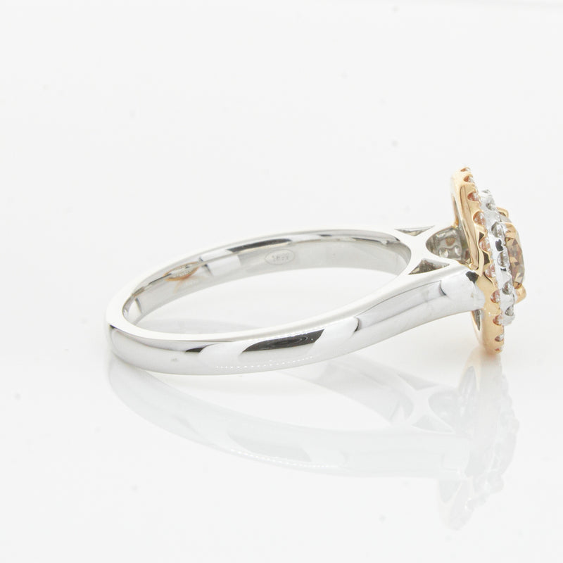 18ct White Gold .61ct Mocha Diamond Karnak Ring-Ring-Walker & Hall