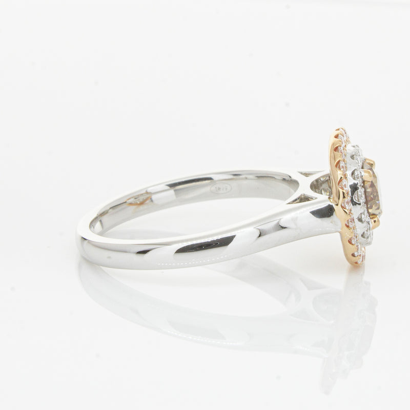 18ct White Gold .61ct Mocha Diamond Karnak Ring-Ring-Walker & Hall