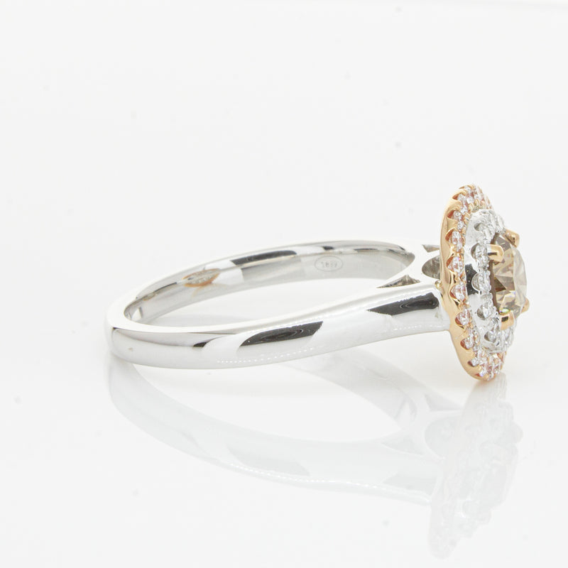 18ct White Gold .61ct Mocha Diamond Karnak Ring-Ring-Walker & Hall