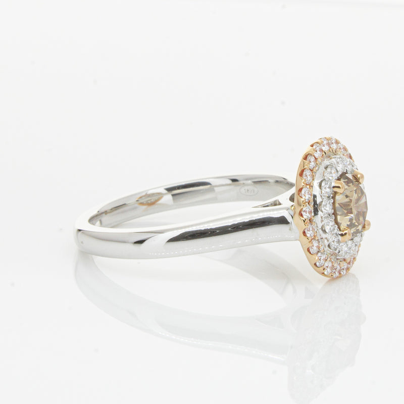 18ct White Gold .61ct Mocha Diamond Karnak Ring-Ring-Walker & Hall