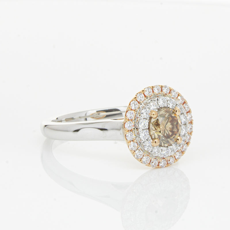 18ct White Gold .61ct Mocha Diamond Karnak Ring-Ring-Walker & Hall