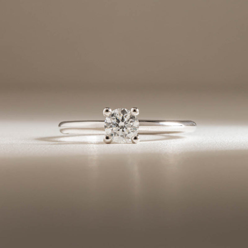 18ct White Gold .56ct Diamond Melba Ring-Ring-Walker & Hall