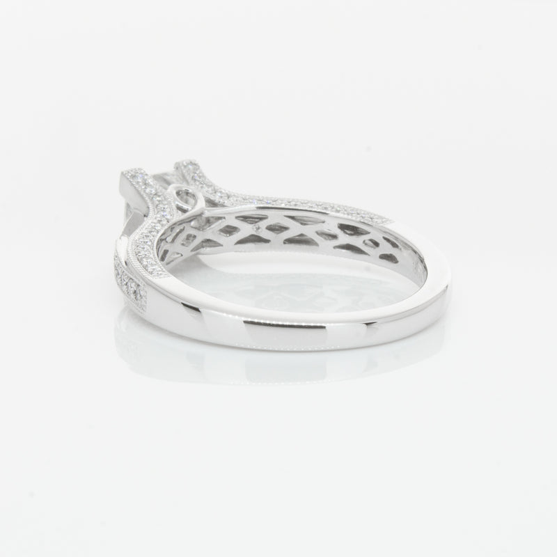 18ct White Gold 1.00ct Princess Cut Diamond Ring-Ring-Walker & Hall