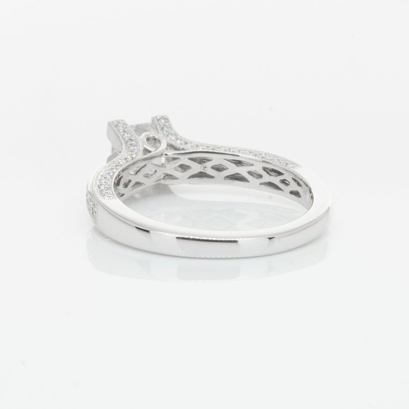 18ct White Gold 1.00ct Princess Cut Diamond Ring-Ring-Walker & Hall