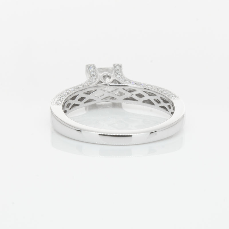 18ct White Gold 1.00ct Princess Cut Diamond Ring-Ring-Walker & Hall