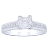 18ct White Gold 1.00ct Princess Cut Diamond Ring-Ring-Walker & Hall