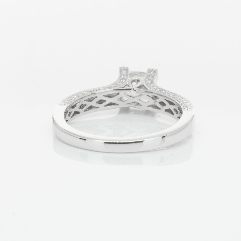 18ct White Gold 1.00ct Princess Cut Diamond Ring-Ring-Walker & Hall