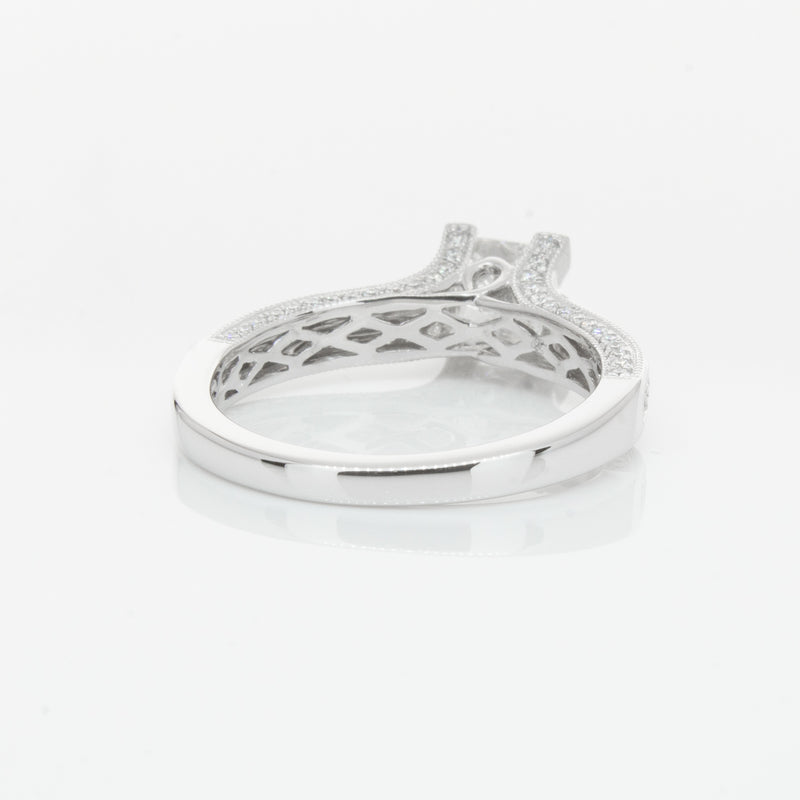 18ct White Gold 1.00ct Princess Cut Diamond Ring-Ring-Walker & Hall