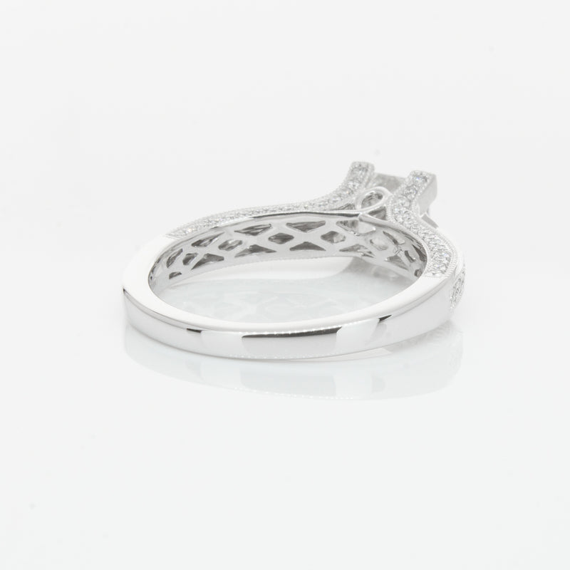 18ct White Gold 1.00ct Princess Cut Diamond Ring-Ring-Walker & Hall