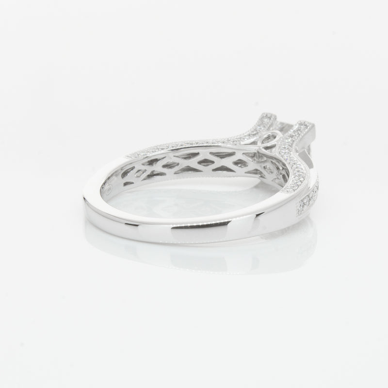 18ct White Gold 1.00ct Princess Cut Diamond Ring-Ring-Walker & Hall