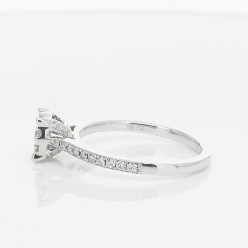 18ct White Gold Diamond Galaxis Ring-Ring-Walker & Hall