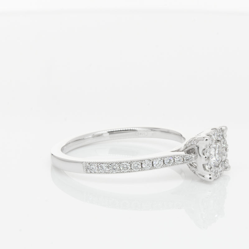 18ct White Gold Diamond Galaxis Ring-Ring-Walker & Hall