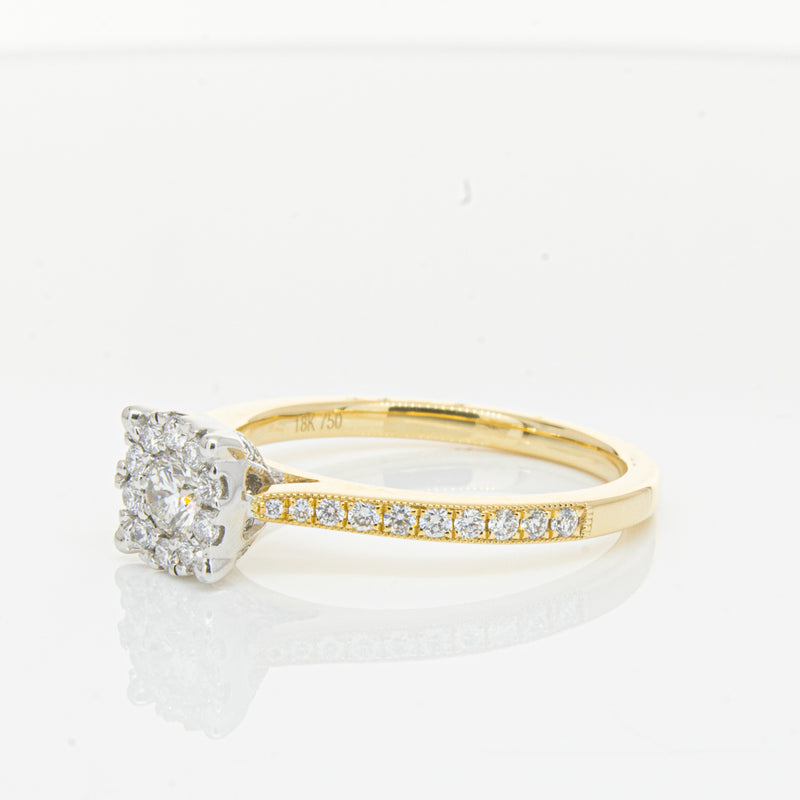 18ct Yellow Gold Diamond Galaxis Ring-Ring-Walker & Hall