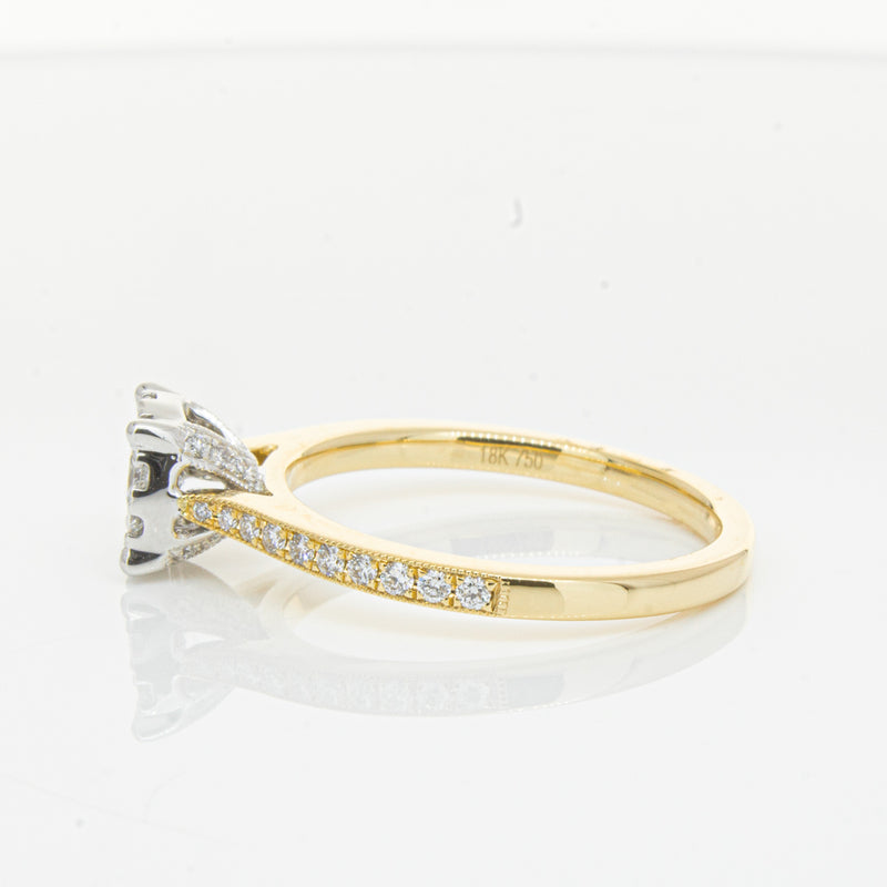 18ct Yellow Gold Diamond Galaxis Ring-Ring-Walker & Hall