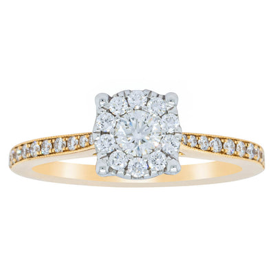 18ct Yellow Gold Diamond Galaxis Ring-Ring-Walker & Hall