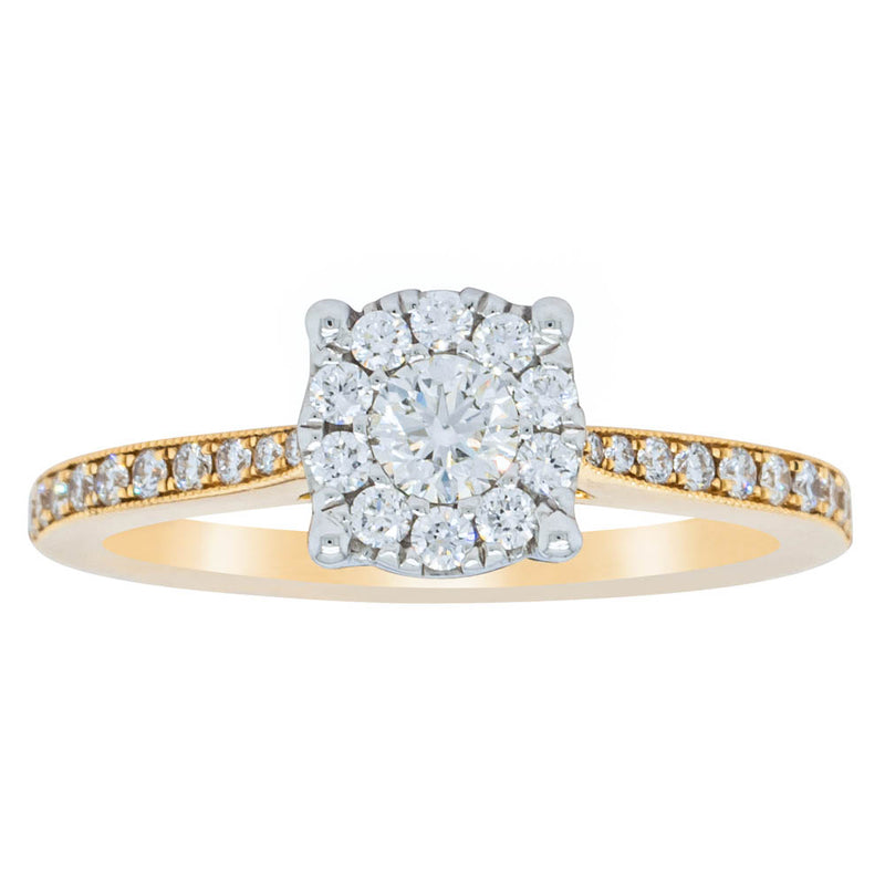 18ct Yellow Gold Diamond Galaxis Ring-Ring-Walker & Hall