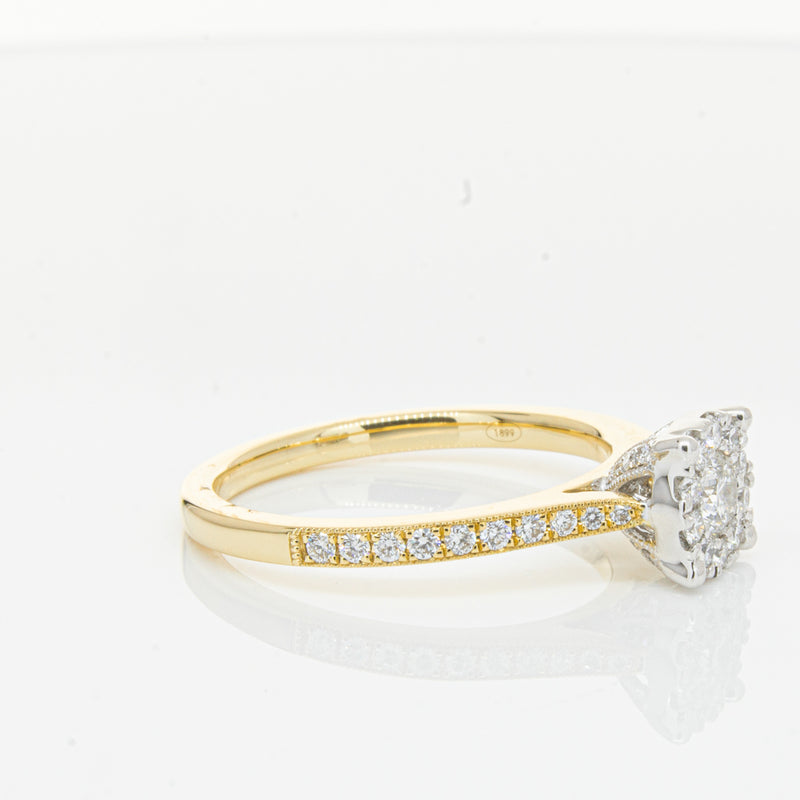 18ct Yellow Gold Diamond Galaxis Ring-Ring-Walker & Hall