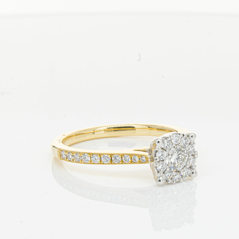 18ct Yellow Gold Diamond Galaxis Ring-Ring-Walker & Hall