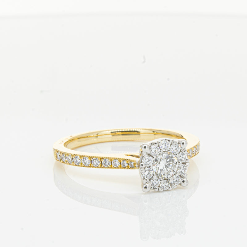 18ct Yellow Gold Diamond Galaxis Ring-Ring-Walker & Hall