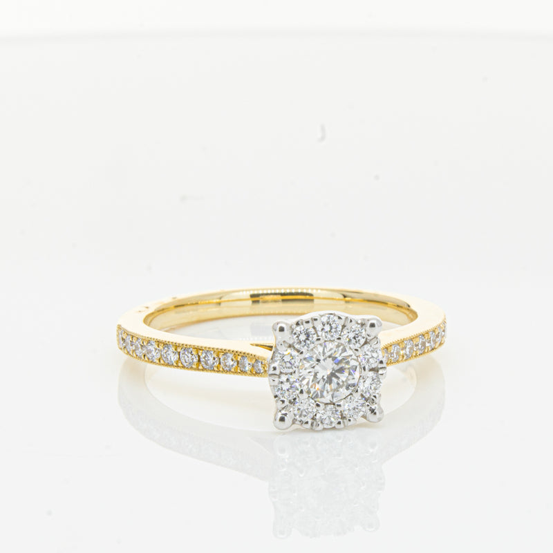 18ct Yellow Gold Diamond Galaxis Ring-Ring-Walker & Hall