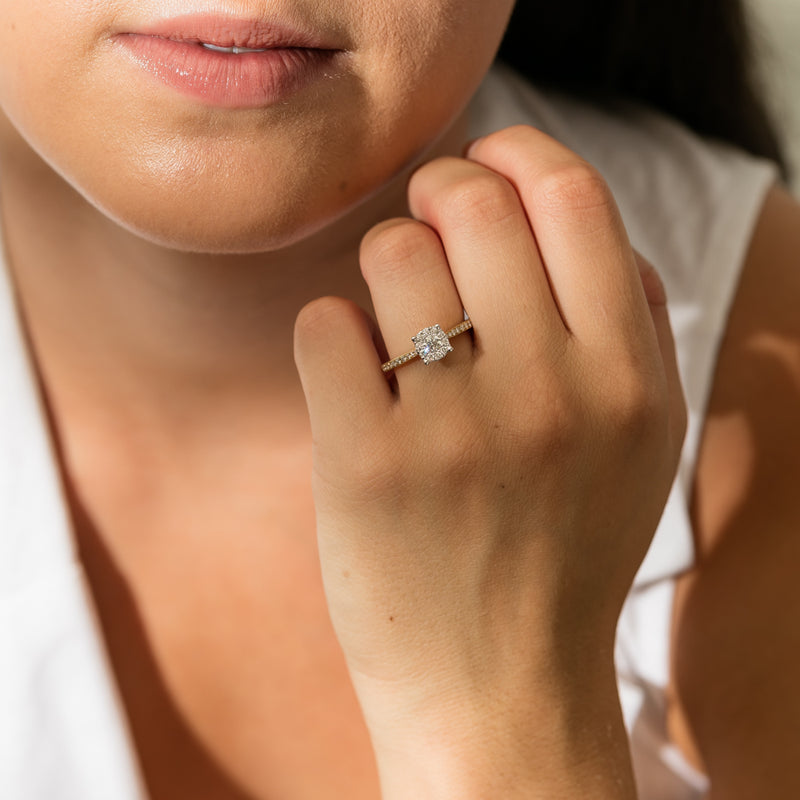 18ct Yellow Gold Diamond Galaxis Ring-Ring-Walker & Hall